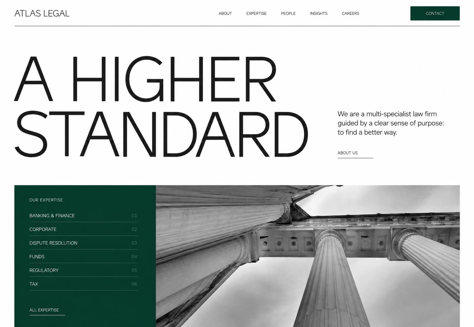 Atlas Legal website designed by Revitalized