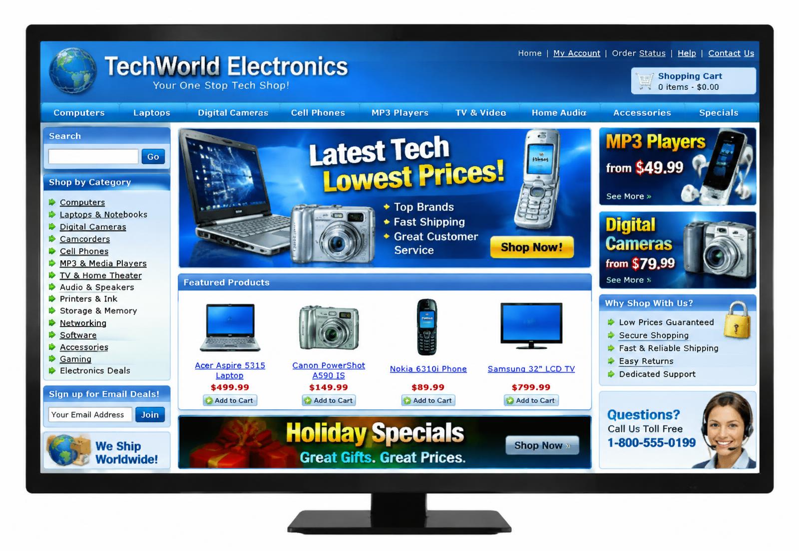 SMT Devices website before the redesign